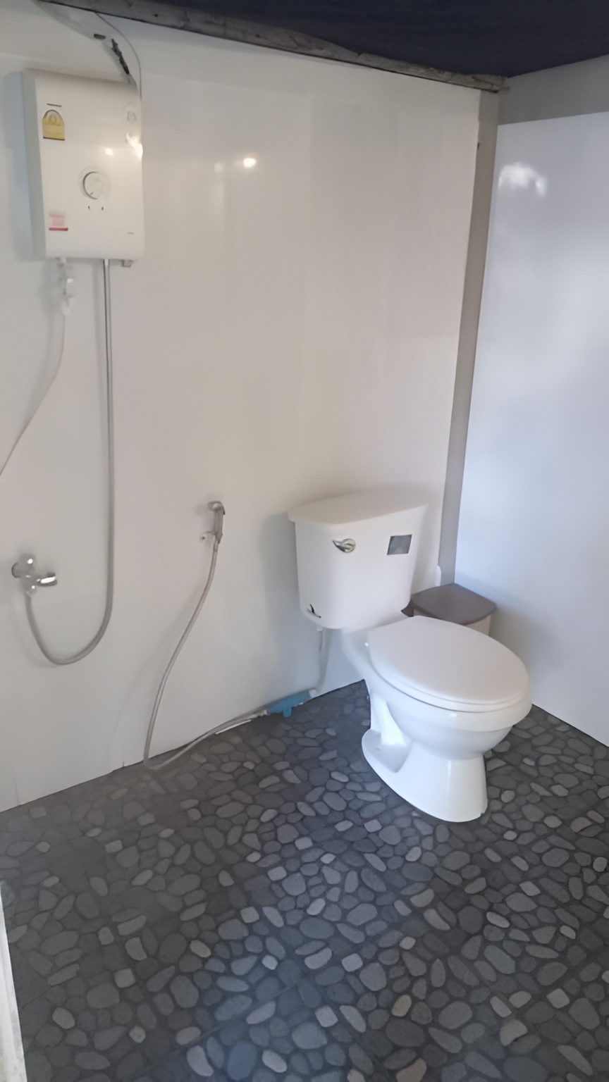 Private bathroom with hot water